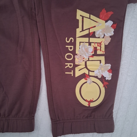 Aeropostale Sport Plum Color French Terry Jogger Pants SzM NWT - Picture 3 of 5